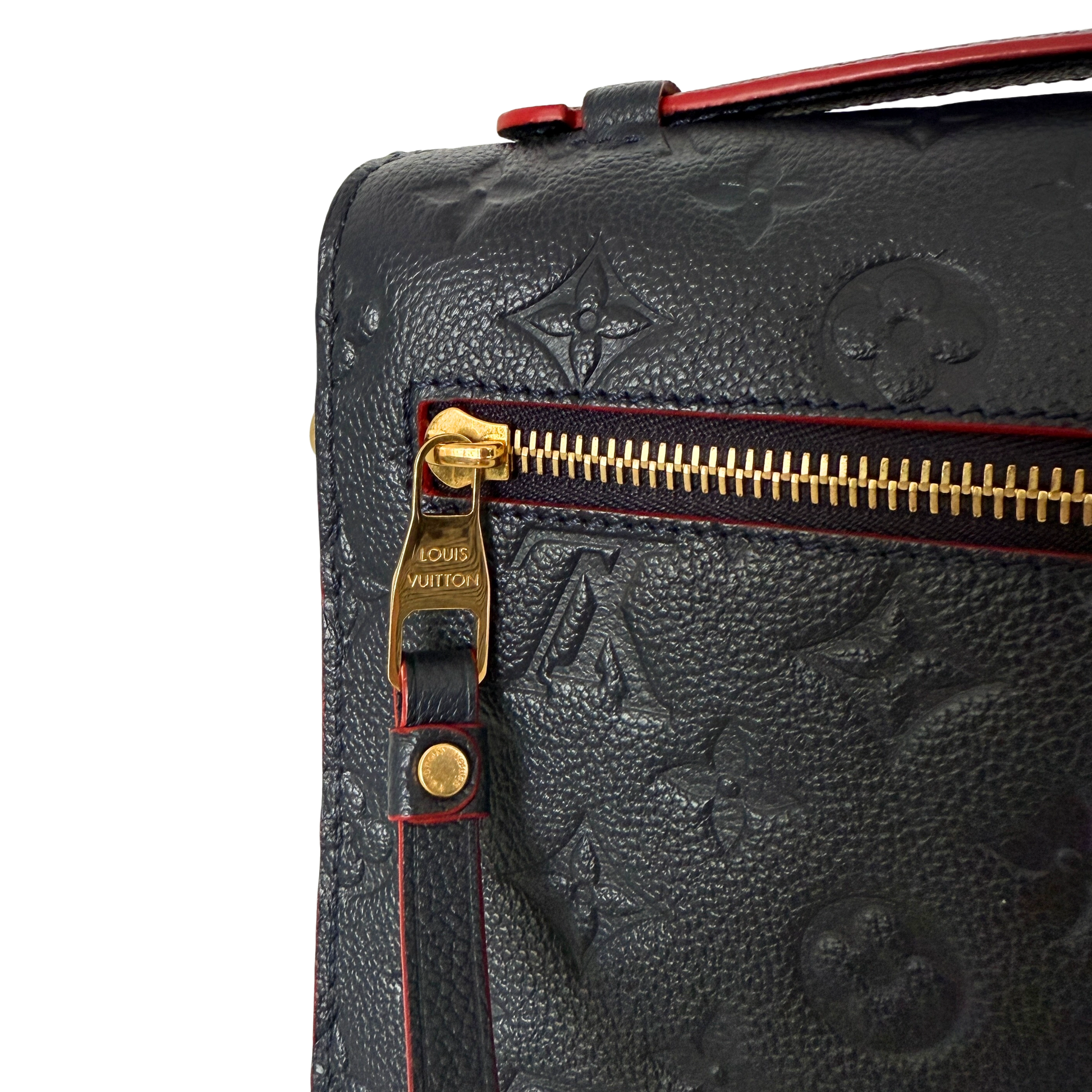 Louis Vuitton Pochette Métis Empreinte Leder M44071 Marineblau Fullset / neuwertig Louis Vuitton