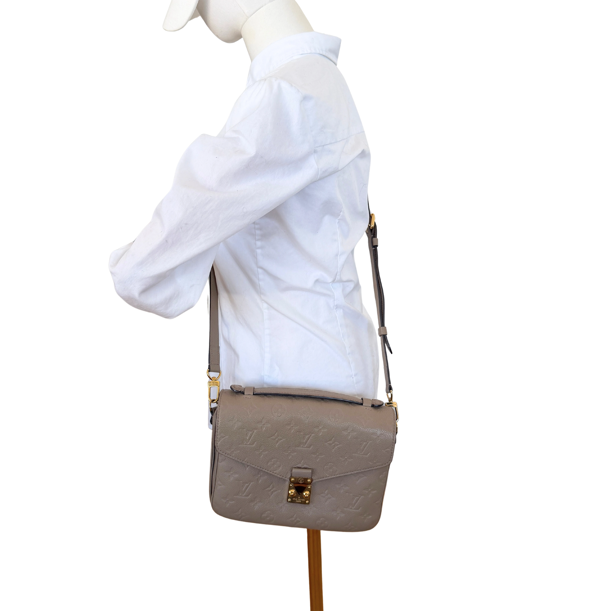 Louis Vuitton Pochette Métis Empreinte Leder tourterelle / gut Louis Vuitton