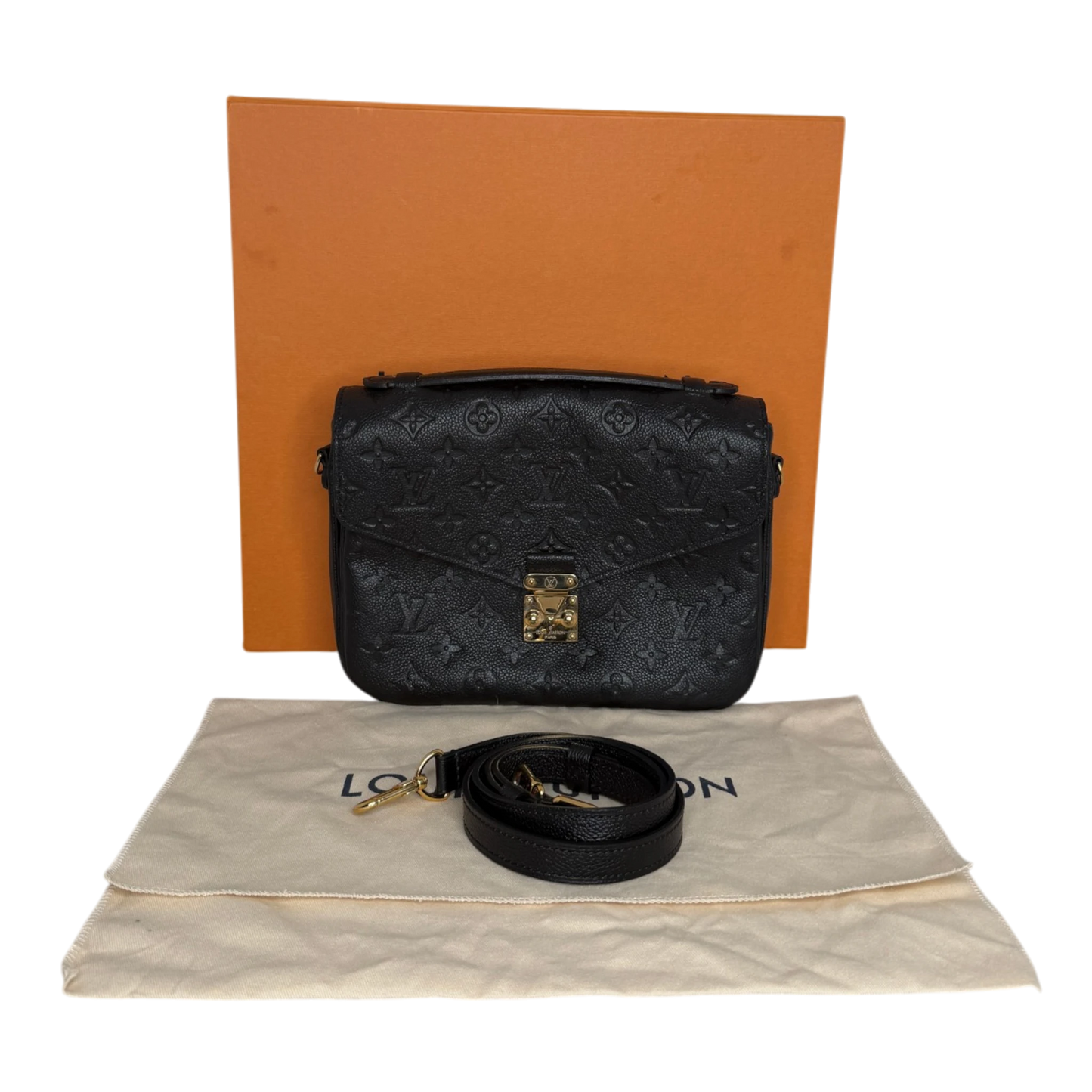 Louis Vuitton Pochette Métis Empreinte Leder M41487 Schwarz Fullset Louis Vuitton