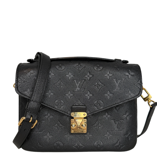 Louis Vuitton Pochette Métis Monogram Empreinte Schwarz Gold Louis Vuitton