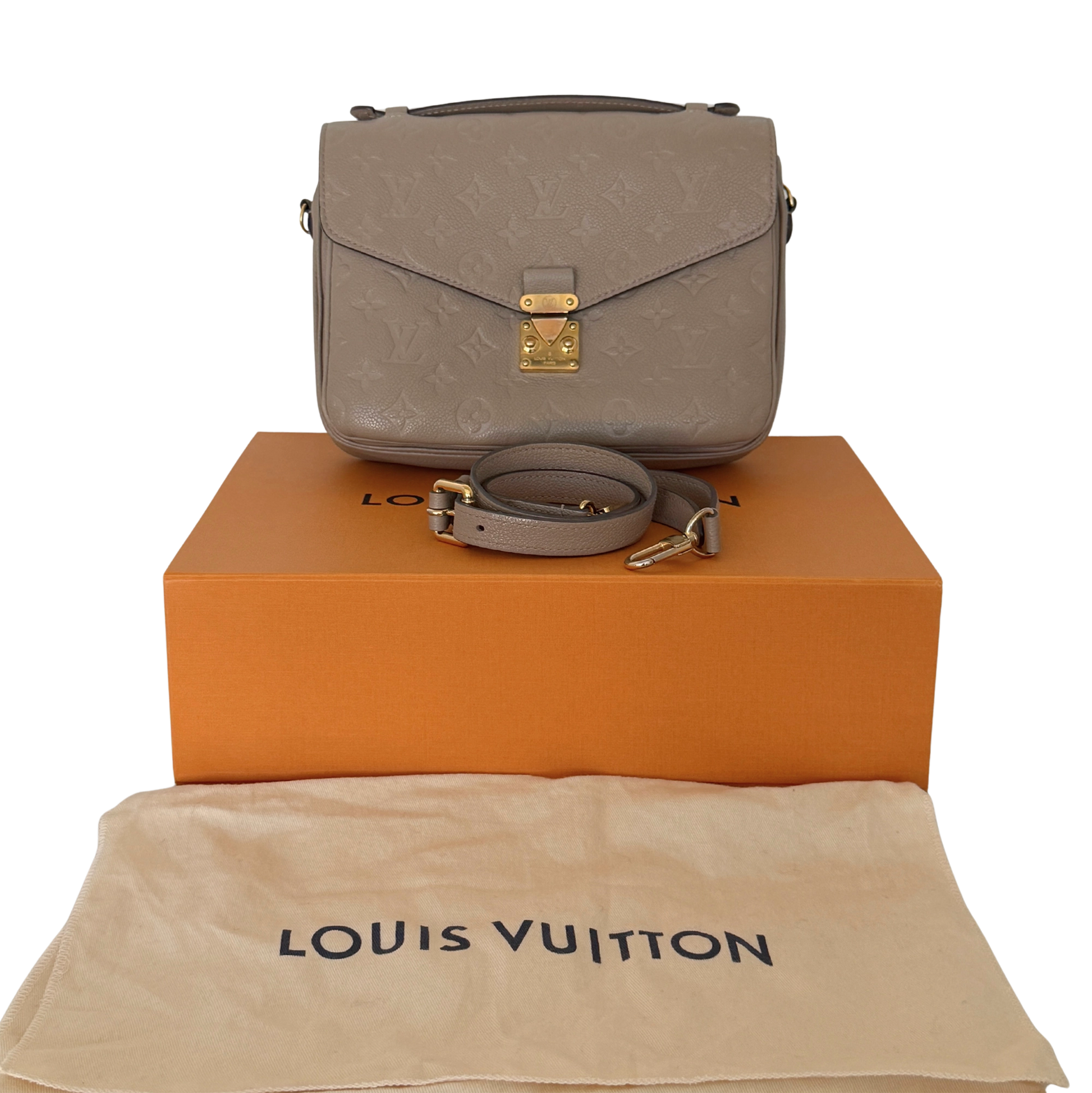 Louis Vuitton Pochette Métis Empreinte Leder tourterelle / gut Louis Vuitton
