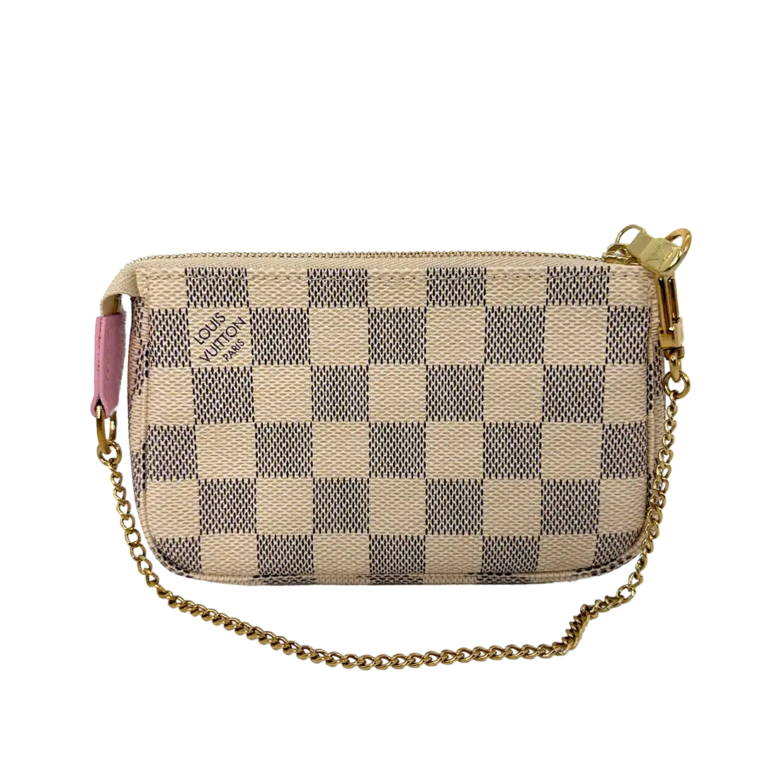 Louis Vuitton Pochette Accessories Damier Azur Illustre Transatlantic Fullset / neu Louis Vuitton