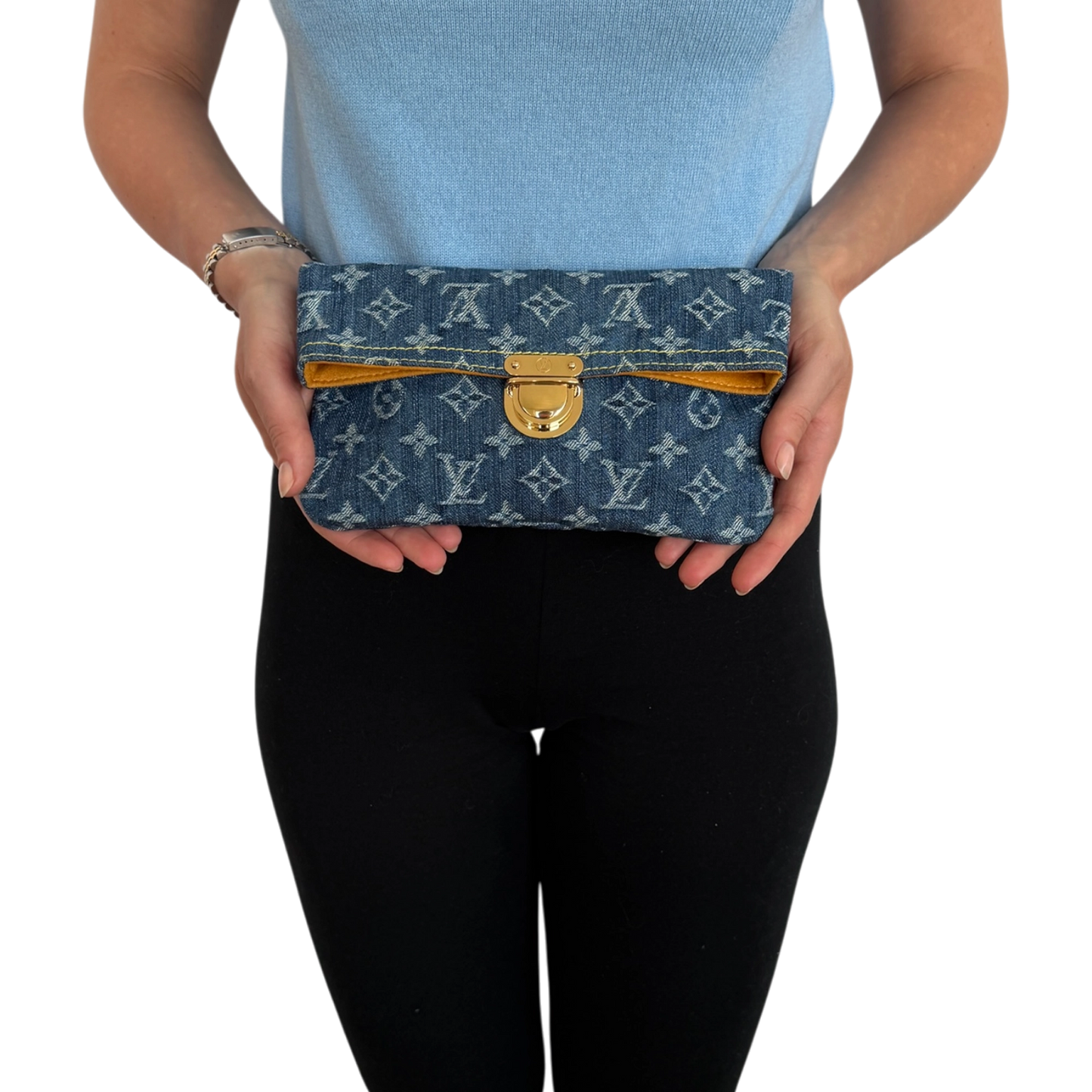Louis Vuitton Pochette Plate Denim M95007 Fullset /neuwertig Louis Vuitton