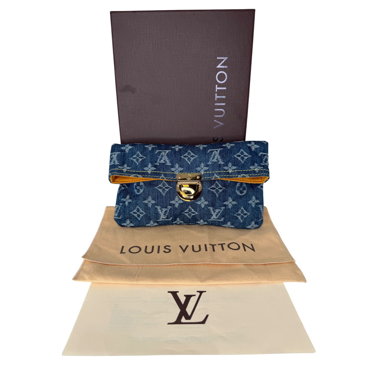 Louis Vuitton Pochette Plate Denim M95007 Fullset /neuwertig Louis Vuitton