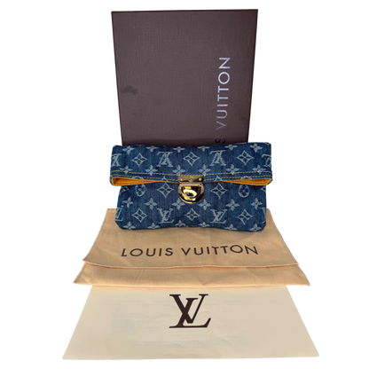 Louis Vuitton Pochette Plate Denim M95007 Fullset /neuwertig Louis Vuitton