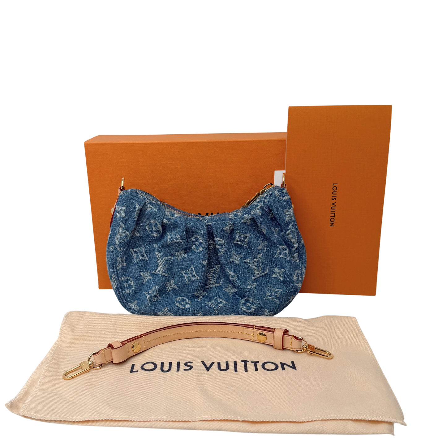 Louis Vuitton Pochette Valley Denim M13571 Fullset / sehr gut Louis Vuitton