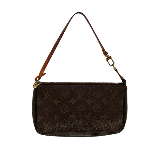 Louis Vuitton Pochette Accessoires Monogram Canvas  M51980 Braun / gut Louis Vuitton