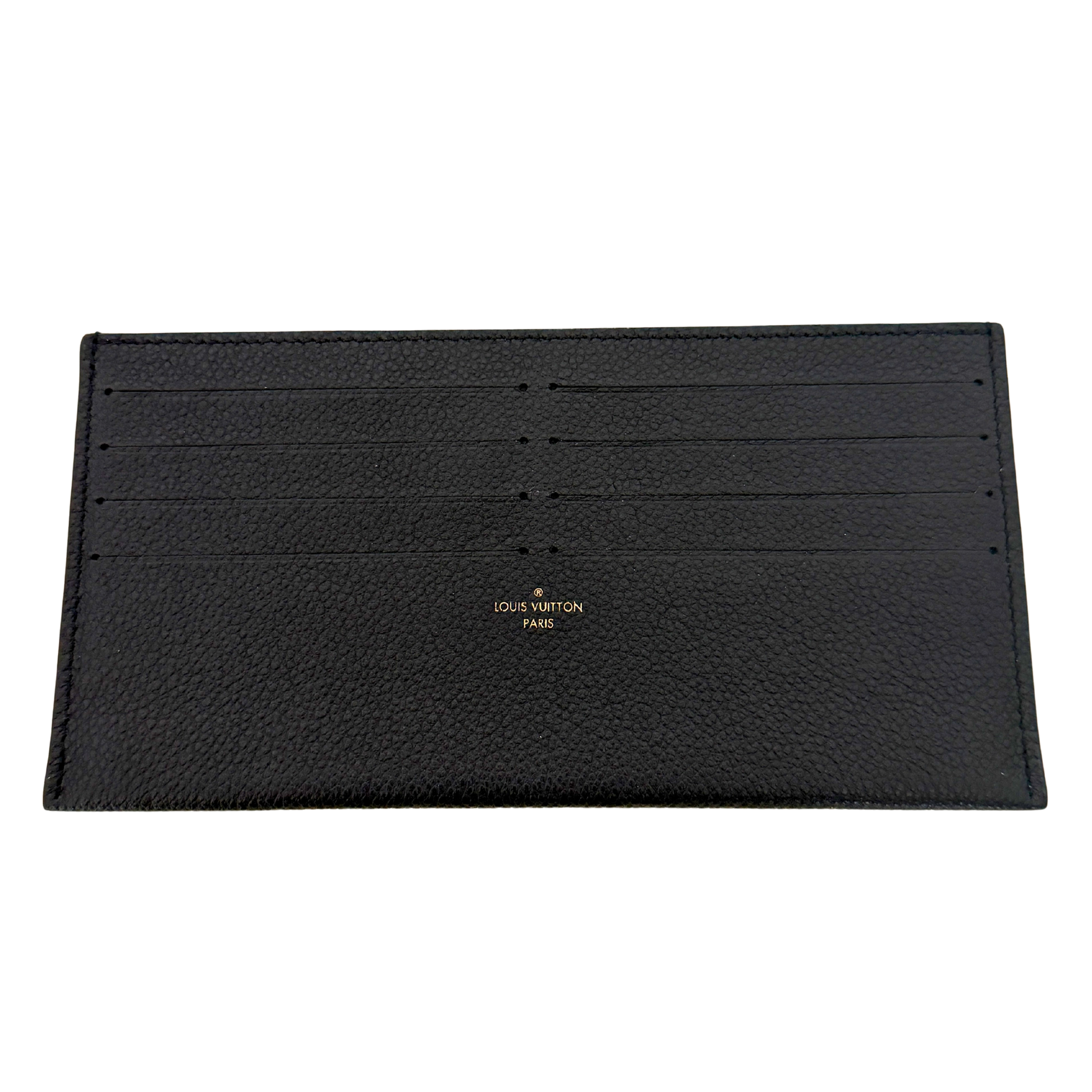 Louis Vuitton Félicie Pochette Empreinte Leder schwarz Fullset / sehr gut Louis Vuitton