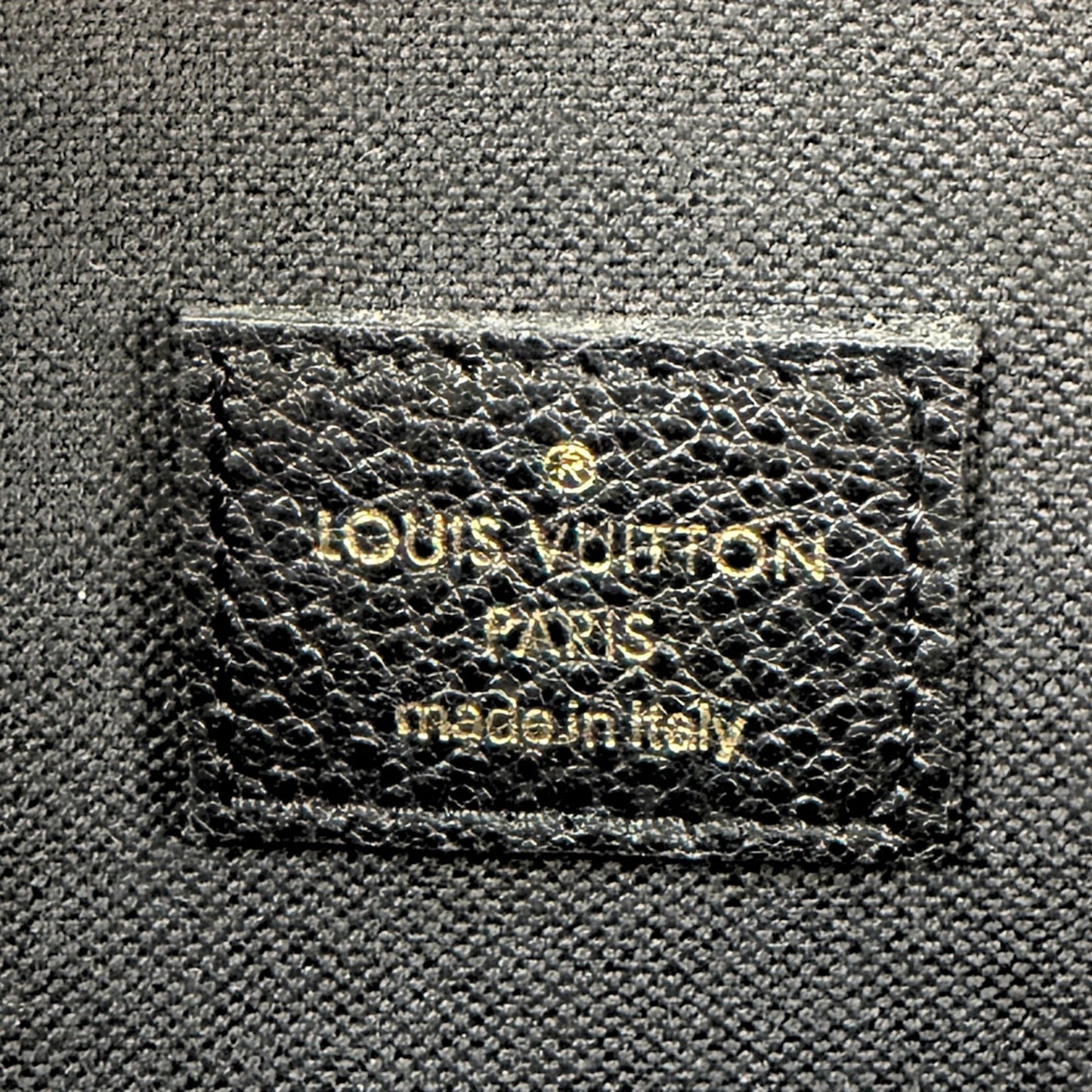 Louis Vuitton Félicie Pochette Empreinte Leder schwarz Fullset / sehr gut Louis Vuitton