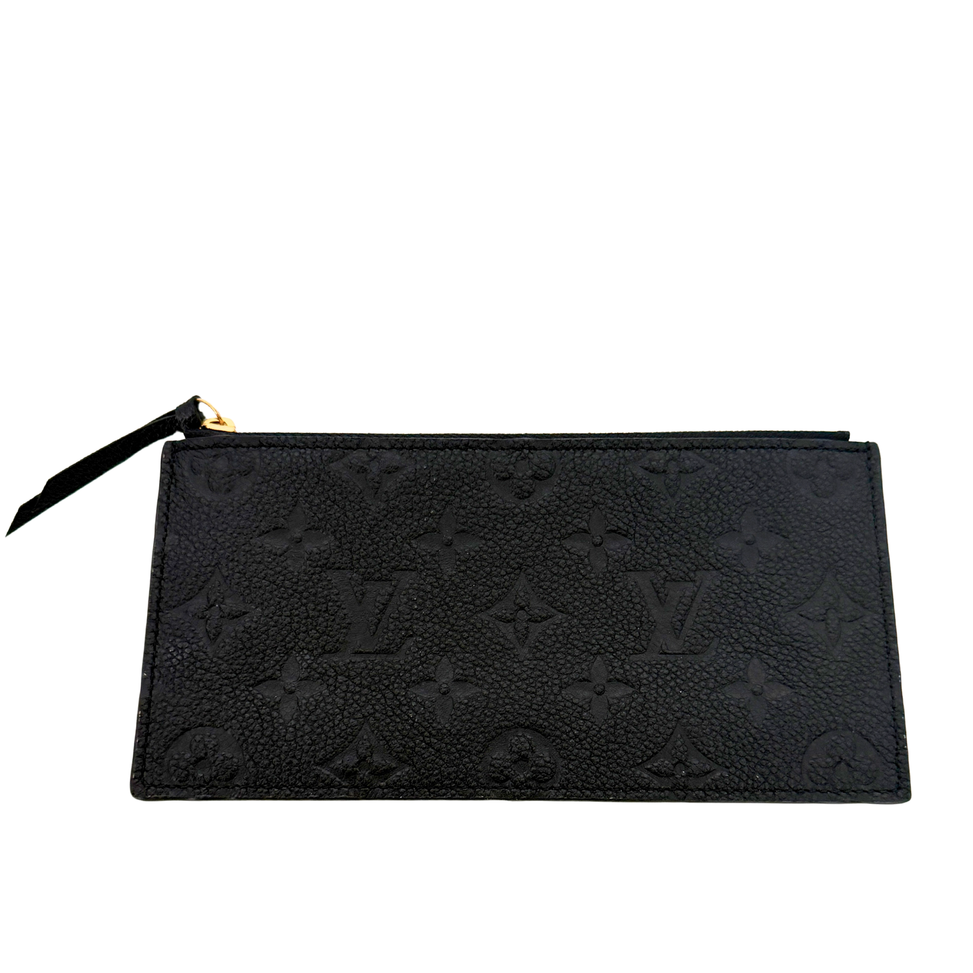 Louis Vuitton Félicie Pochette Empreinte Leder schwarz Fullset / sehr gut Louis Vuitton