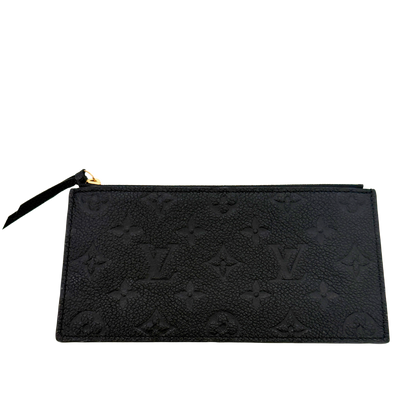 Louis Vuitton Félicie Pochette Empreinte Leder schwarz Fullset / sehr gut Louis Vuitton