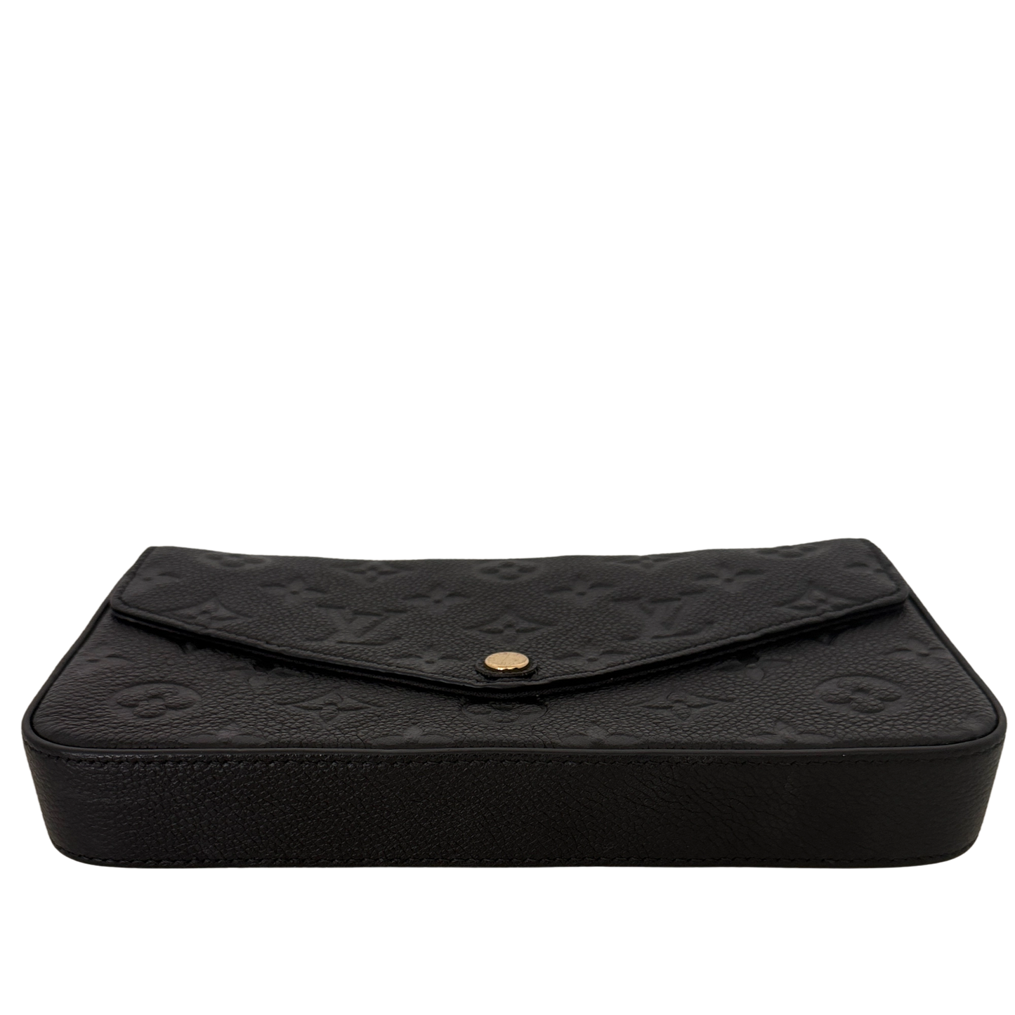 Louis Vuitton Félicie Pochette Empreinte Leder schwarz Fullset / sehr gut Louis Vuitton