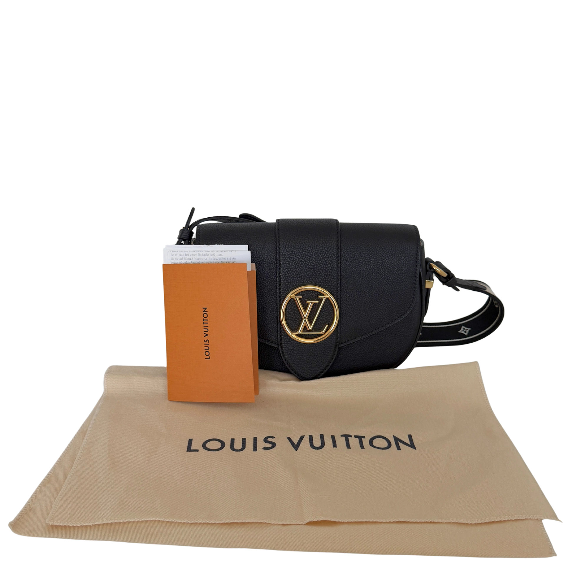 Louis Vuitton Pont 9 Soft MM Leder schwarz M58967 Fullset / neuwertig Louis Vuitton