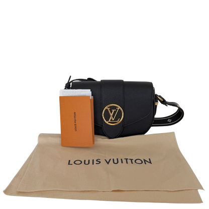 Louis Vuitton Pont 9 Soft MM Leder schwarz M58967 Fullset / neuwertig Louis Vuitton