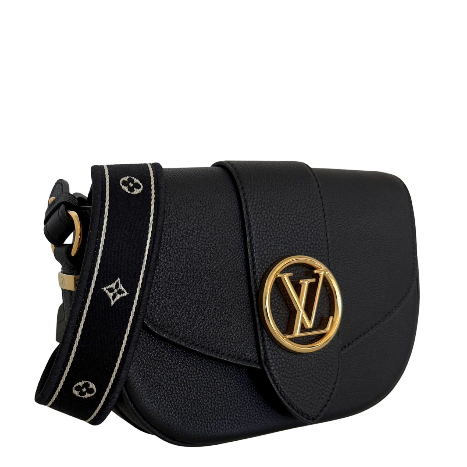 Louis Vuitton Pont 9 Soft MM Leder schwarz M58967 Fullset / neuwertig Louis Vuitton