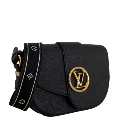 Louis Vuitton Pont 9 Soft MM Leder schwarz M58967 Fullset / neuwertig Louis Vuitton