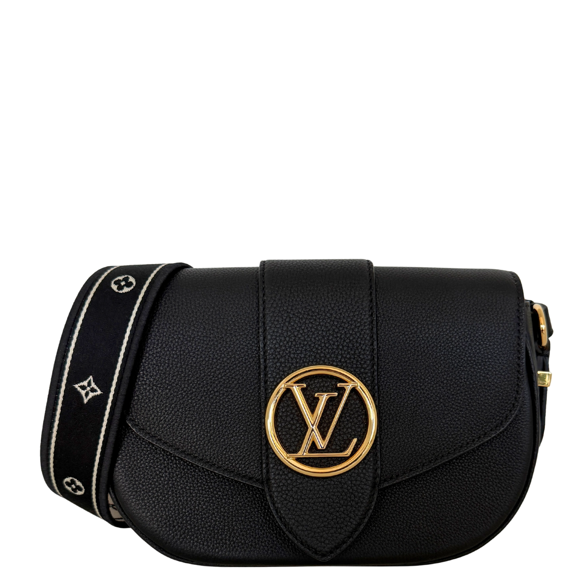Louis Vuitton Pont 9 Soft MM Leder schwarz M58967 Fullset / neuwertig Louis Vuitton
