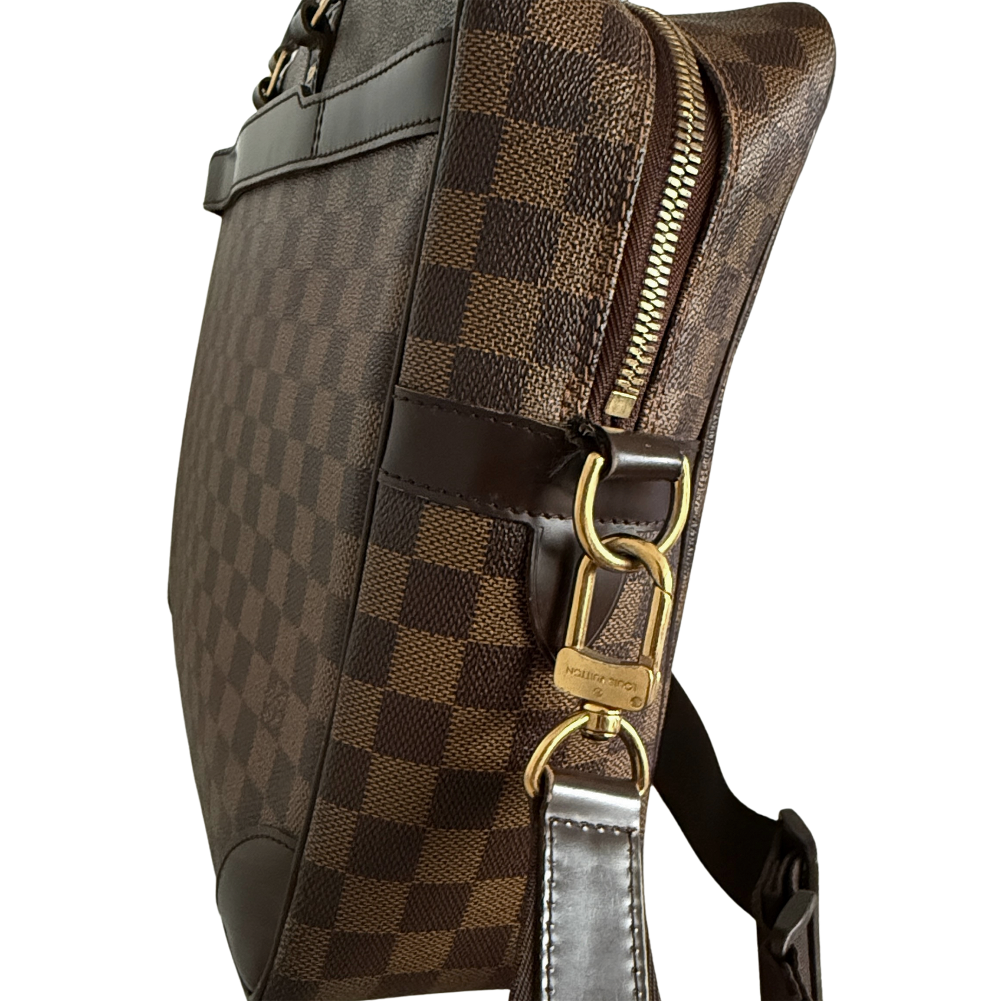 Louis Vuittons Porte Documents Voyage GM Damier Ebene Braun / gut Louis Vuitton