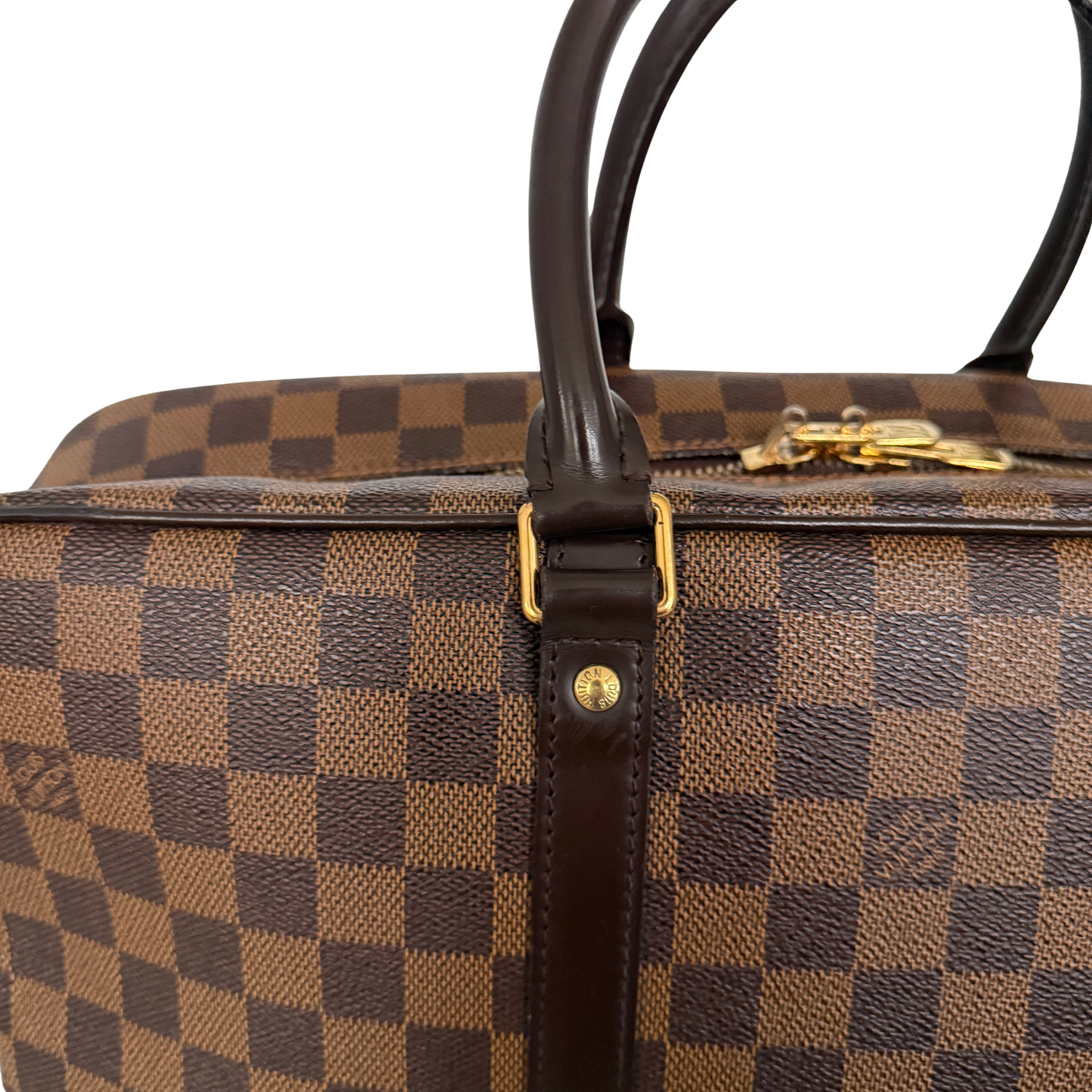 Louis Vuittons Porte Documents Voyage GM Damier Ebene Braun / gut Louis Vuitton