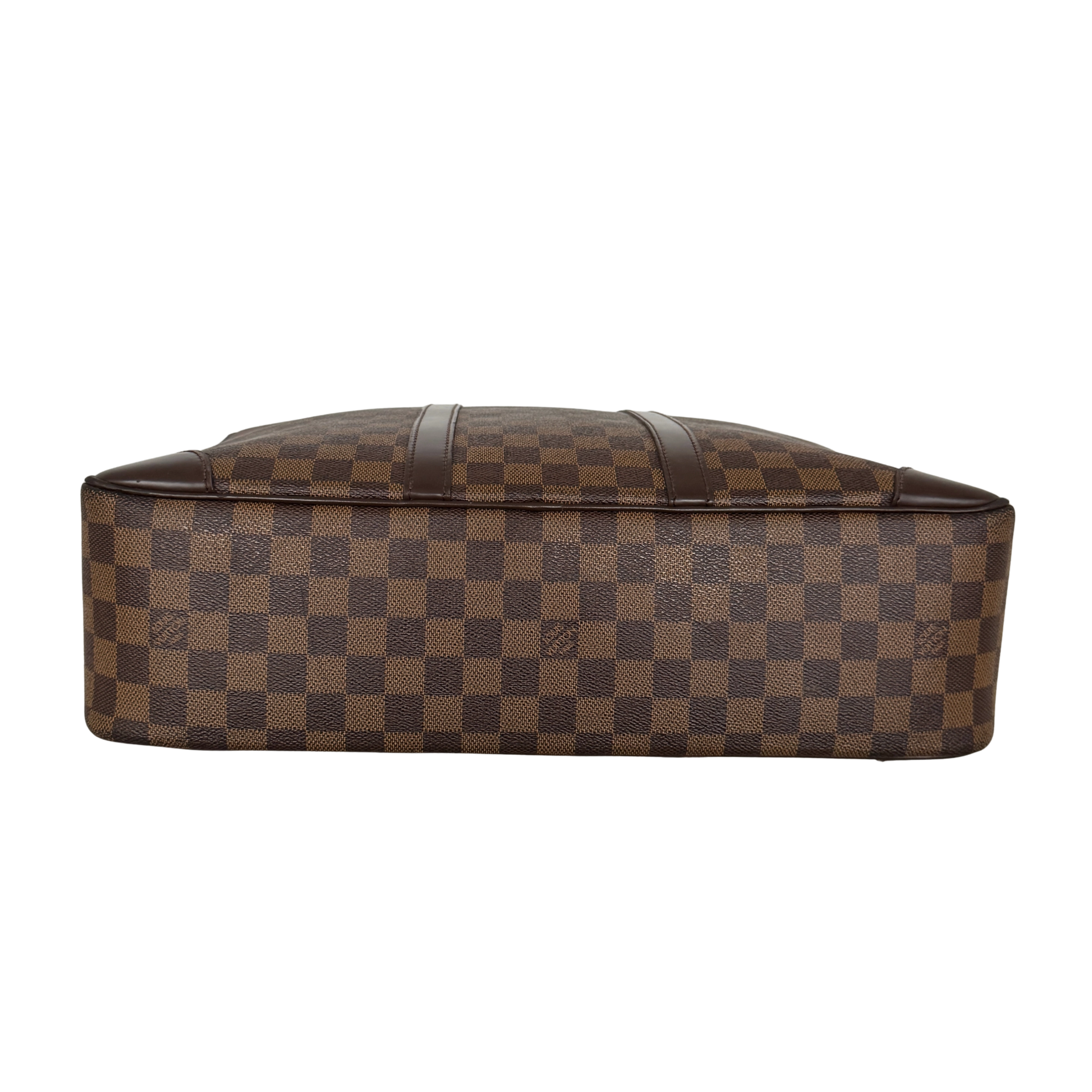 Louis Vuittons Porte Documents Voyage GM Damier Ebene Braun / gut Louis Vuitton