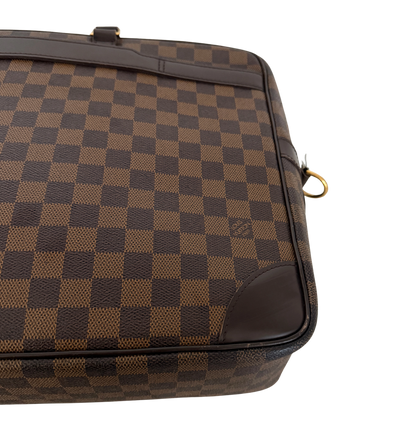Louis Vuittons Porte Documents Voyage GM Damier Ebene Braun / gut Louis Vuitton