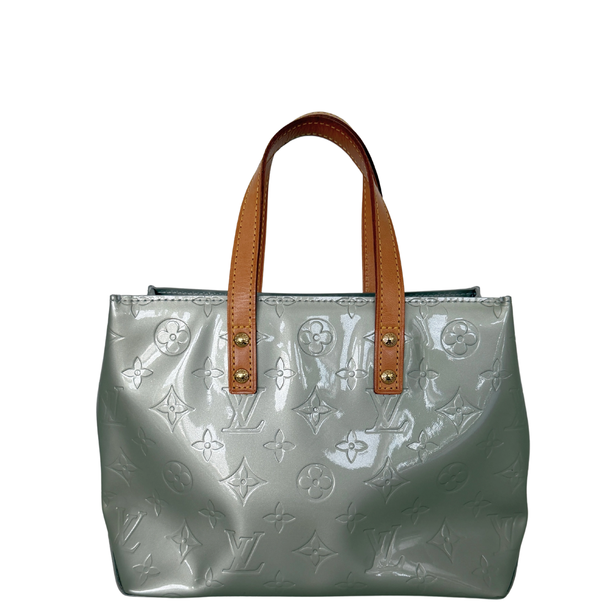 Louis Vuitton Reade PM Handtasche Monogram Vernis silber / sehr gut Louis Vuitton