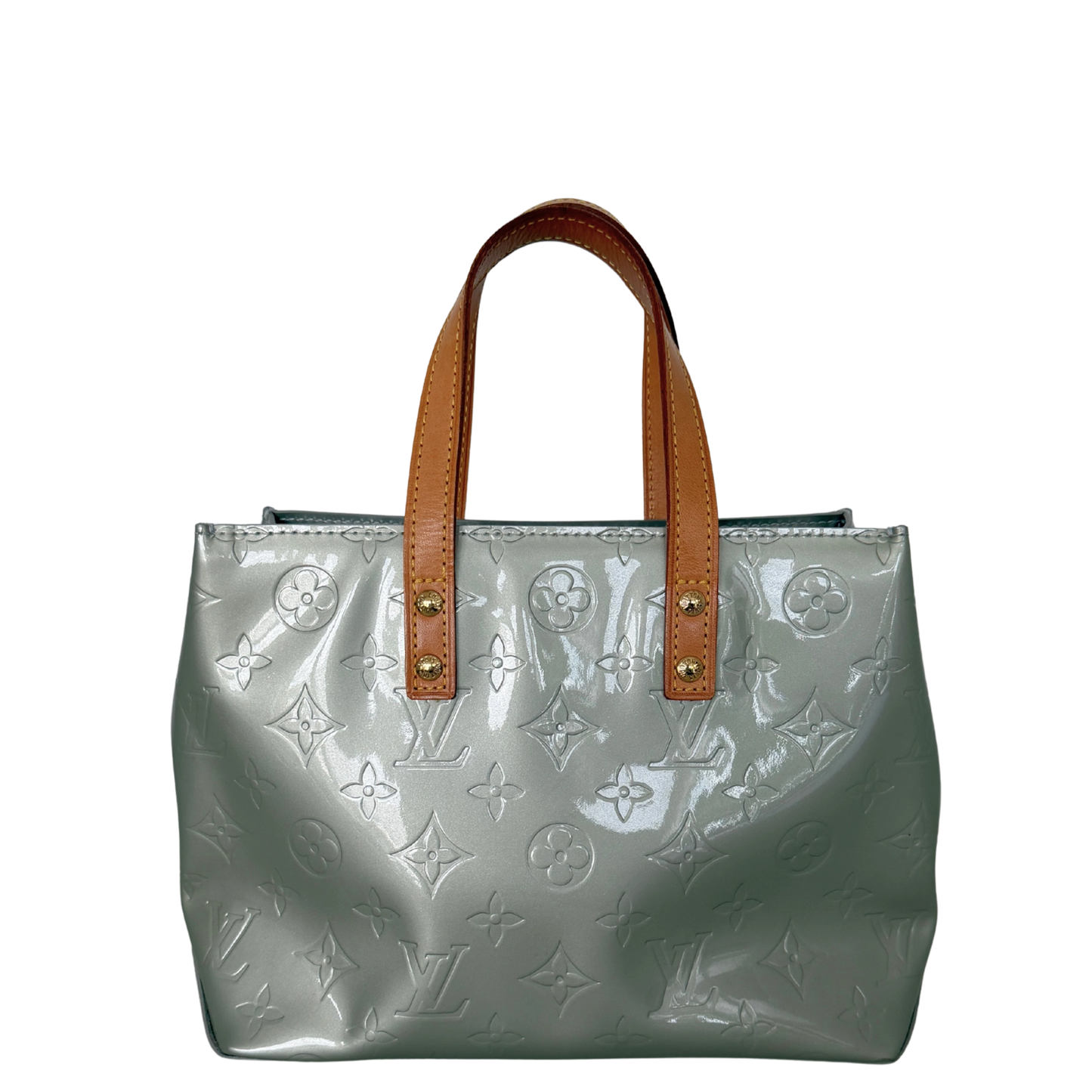 Louis Vuitton Reade PM Handtasche Monogram Vernis silber / sehr gut Louis Vuitton