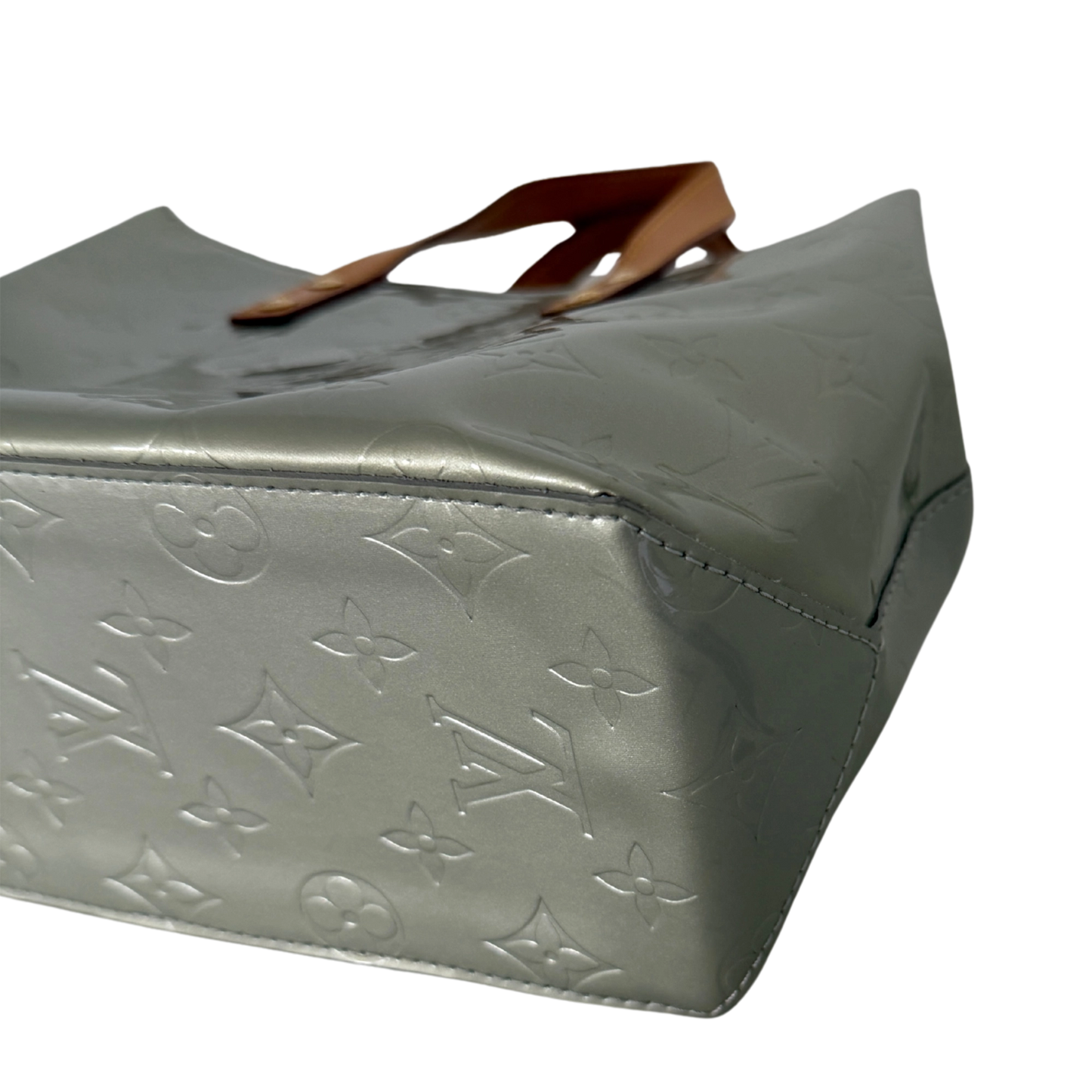 Louis Vuitton Reade PM Handtasche Monogram Vernis silber / sehr gut Louis Vuitton