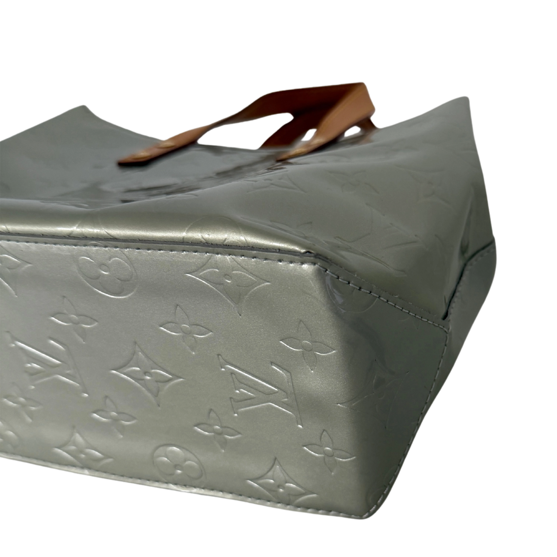 Louis Vuitton Reade PM Handtasche Monogram Vernis silber / sehr gut Louis Vuitton