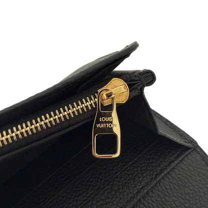 Louis Vuitton Sarah Geldbörse Monogram Empreinte M61182 Schwarz / sehr gut Louis Vuitton