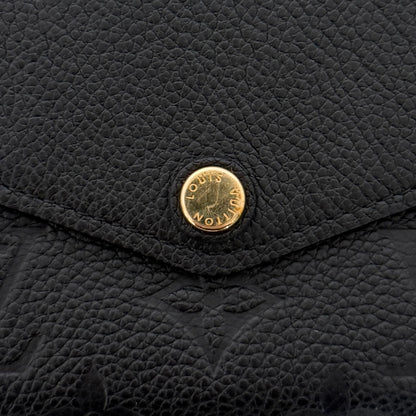 Louis Vuitton Sarah Geldbörse Monogram Empreinte M61182 Schwarz / sehr gut Louis Vuitton