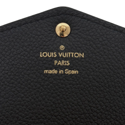 Louis Vuitton Sarah Geldbörse Monogram Empreinte M61182 Schwarz / sehr gut Louis Vuitton