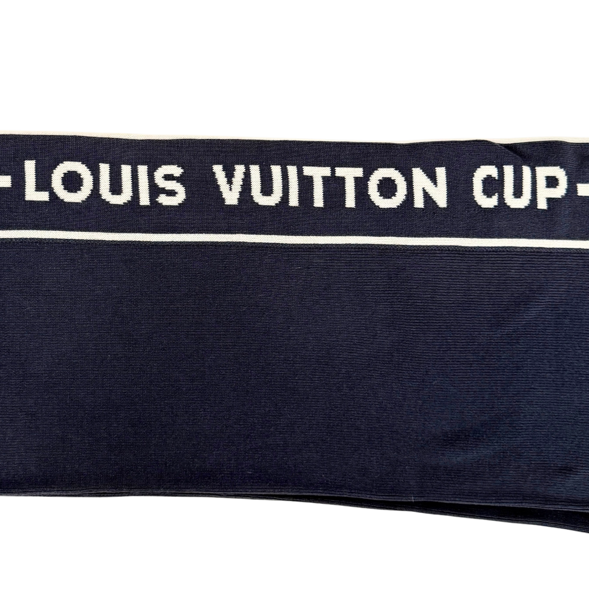 Louis Vuitton Cup Schal Dunkelblau  / sehr gut Louis Vuitton