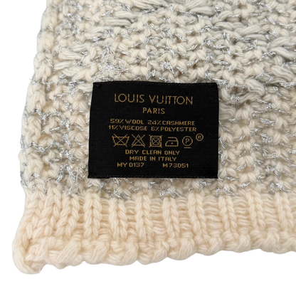 Louis Vuitton Strickschal Creme Beige  / sehr gut Louis Vuitton