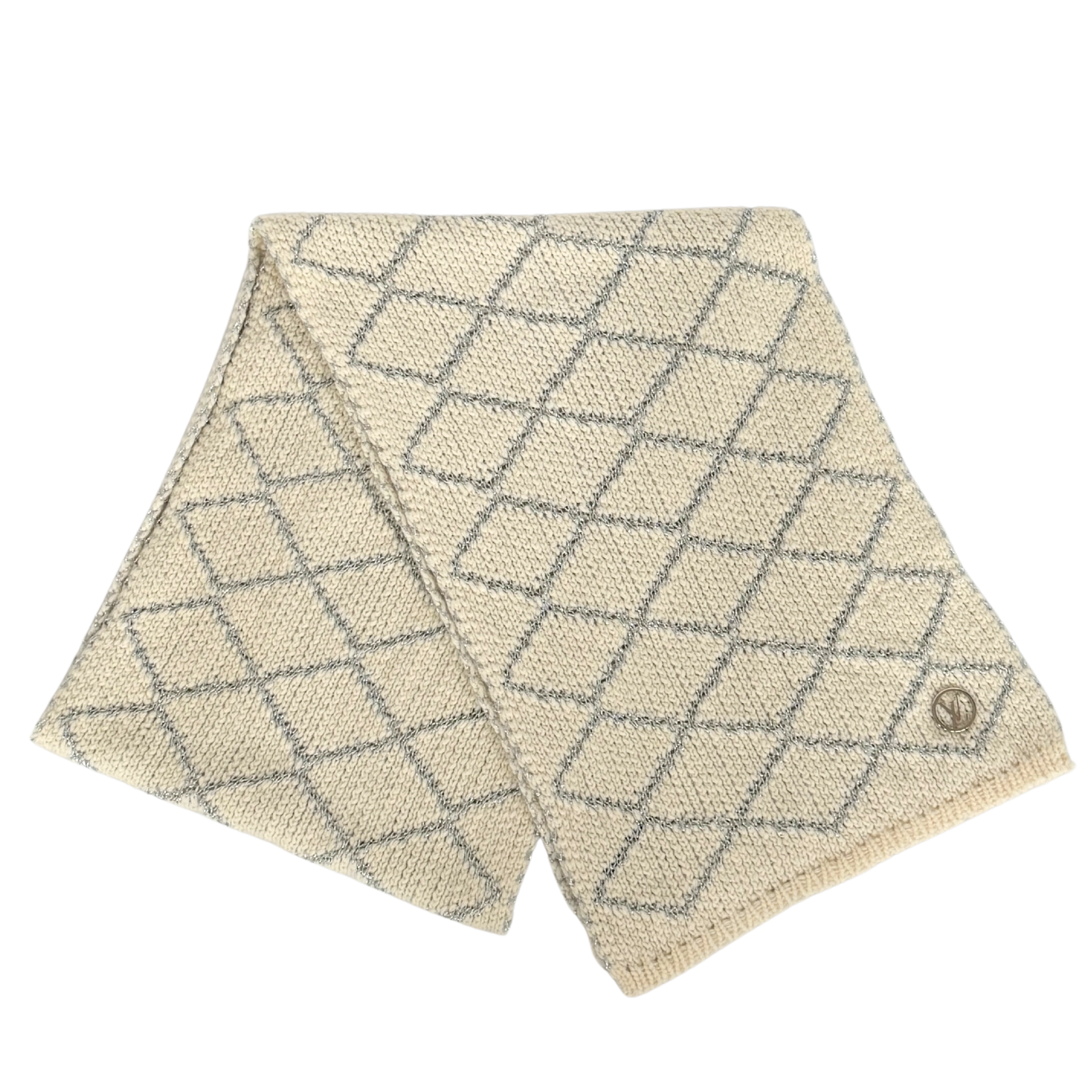 Louis Vuitton Strickschal Creme Beige  / sehr gut Louis Vuitton