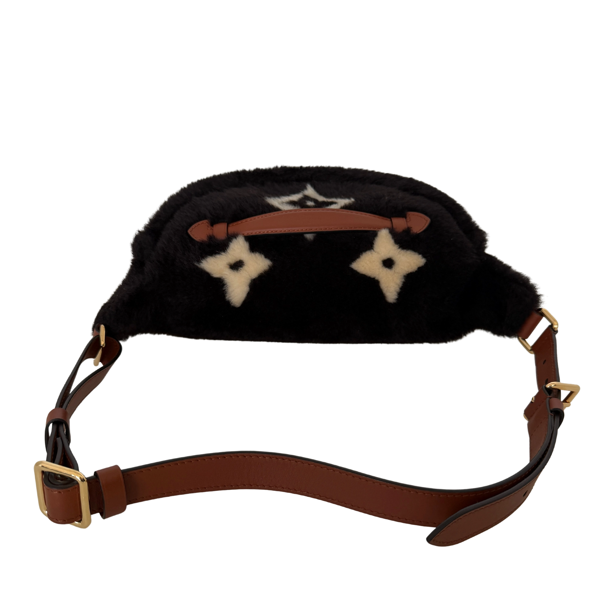 Louis Vuitton Shearling Monogram Bumbag Chocolate Cream Fullset / neuwertig Louis Vuitton