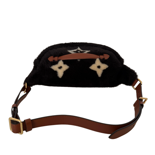 Louis Vuitton Shearling Monogram Bumbag Chocolate Cream Fullset / neuwertig Louis Vuitton