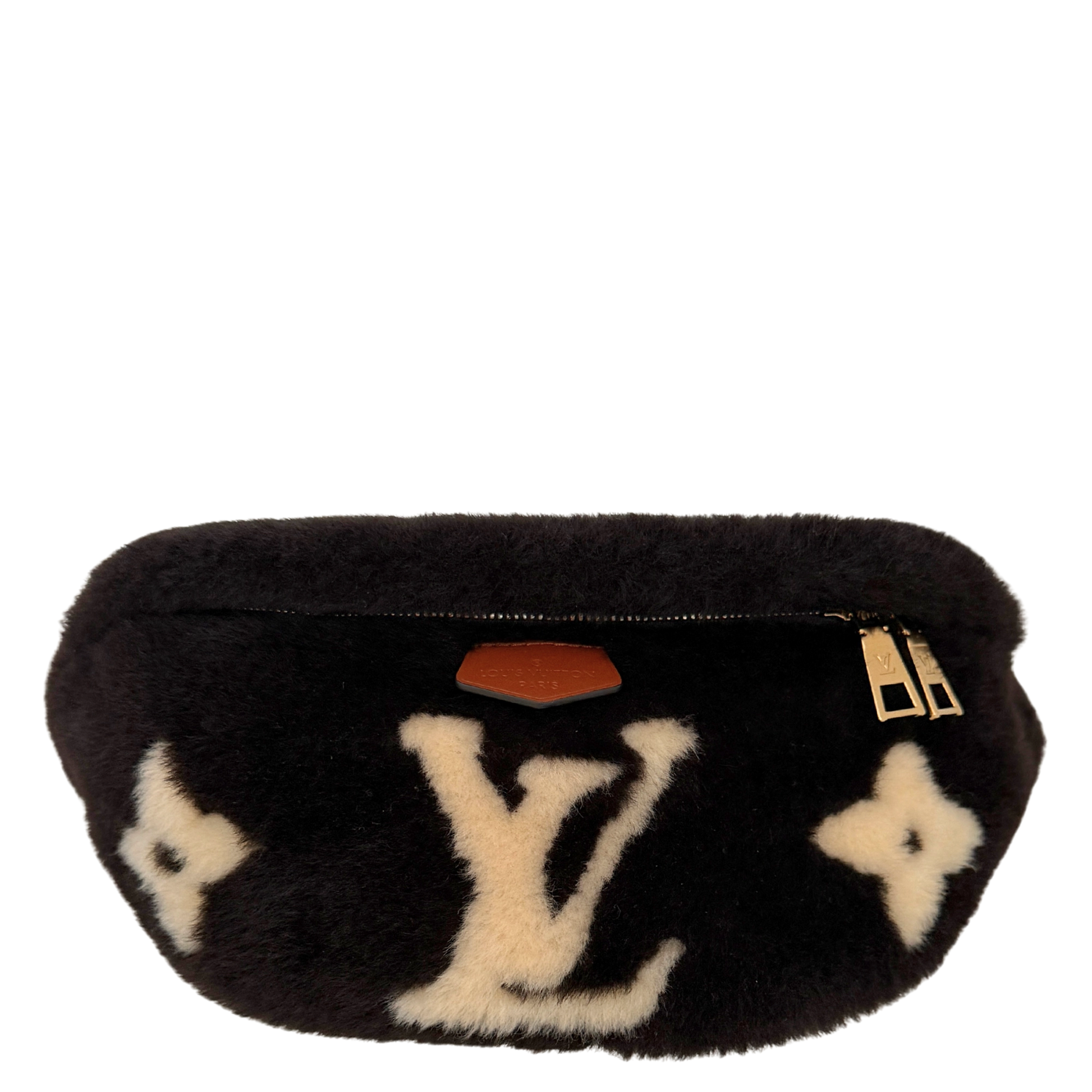 Louis Vuitton Shearling Monogram Bumbag Chocolate Cream Fullset / neuwertig Louis Vuitton