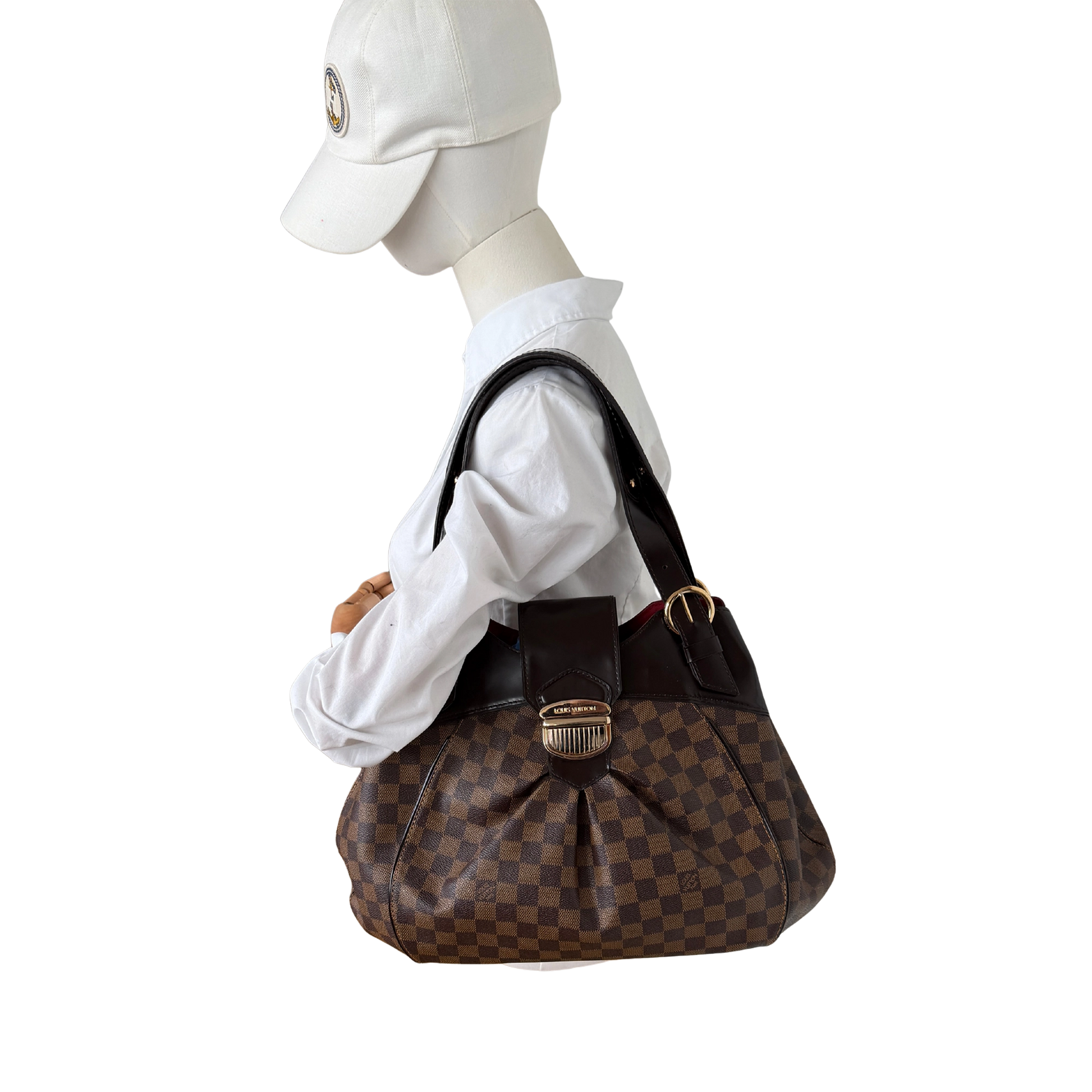 Louis Vuitton Sistina GM Damier Ebene / sehr gut Louis Vuitton