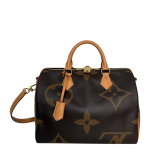 Louis Vuitton Speedy 30 Bandouliere Monogram Giant Reverse