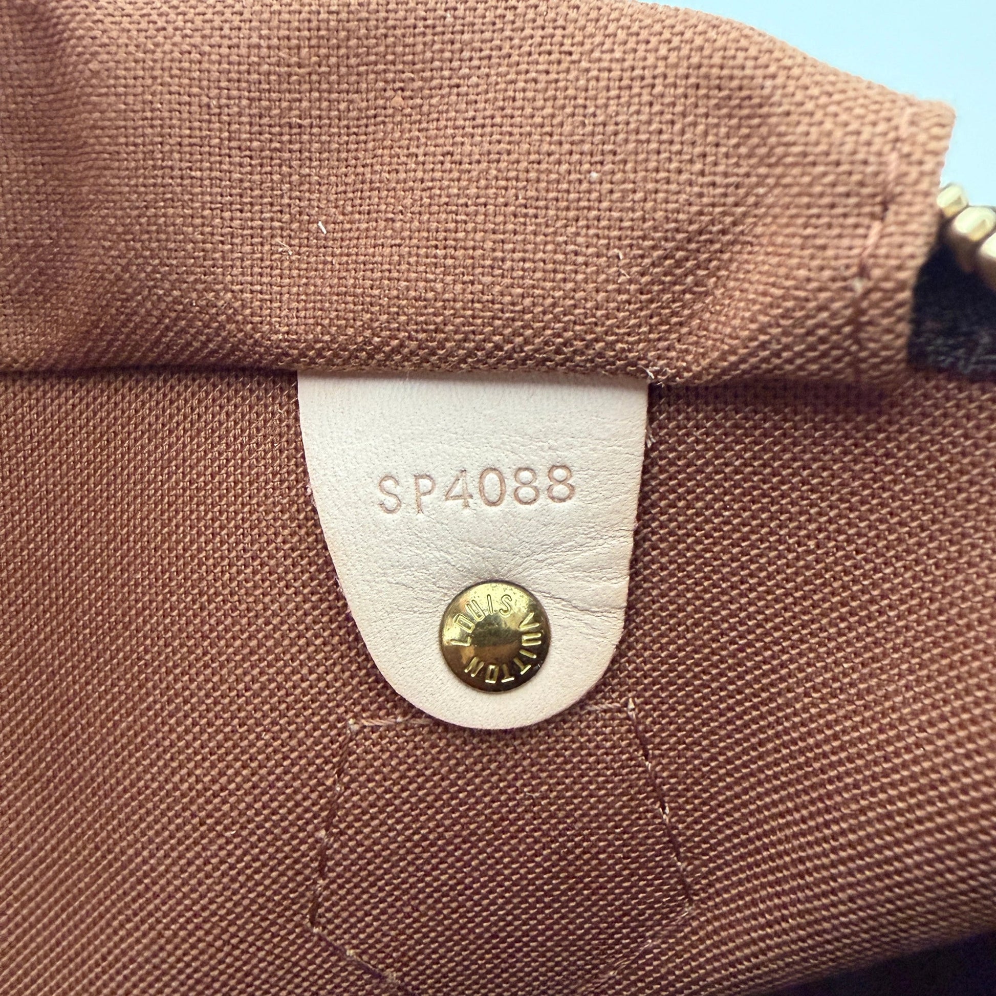 Louis Vuitton Speedy 30 Roses Monogram Canvas  M48610  Braun / neuwertig Louis Vuitton