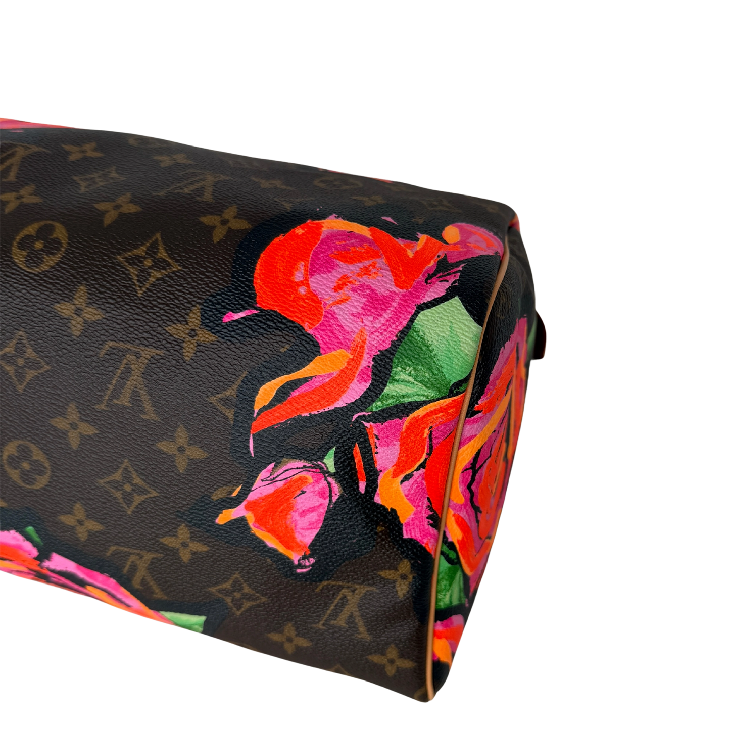 Louis Vuitton Speedy 30 Roses Monogram Canvas  M48610  Braun / neuwertig Louis Vuitton
