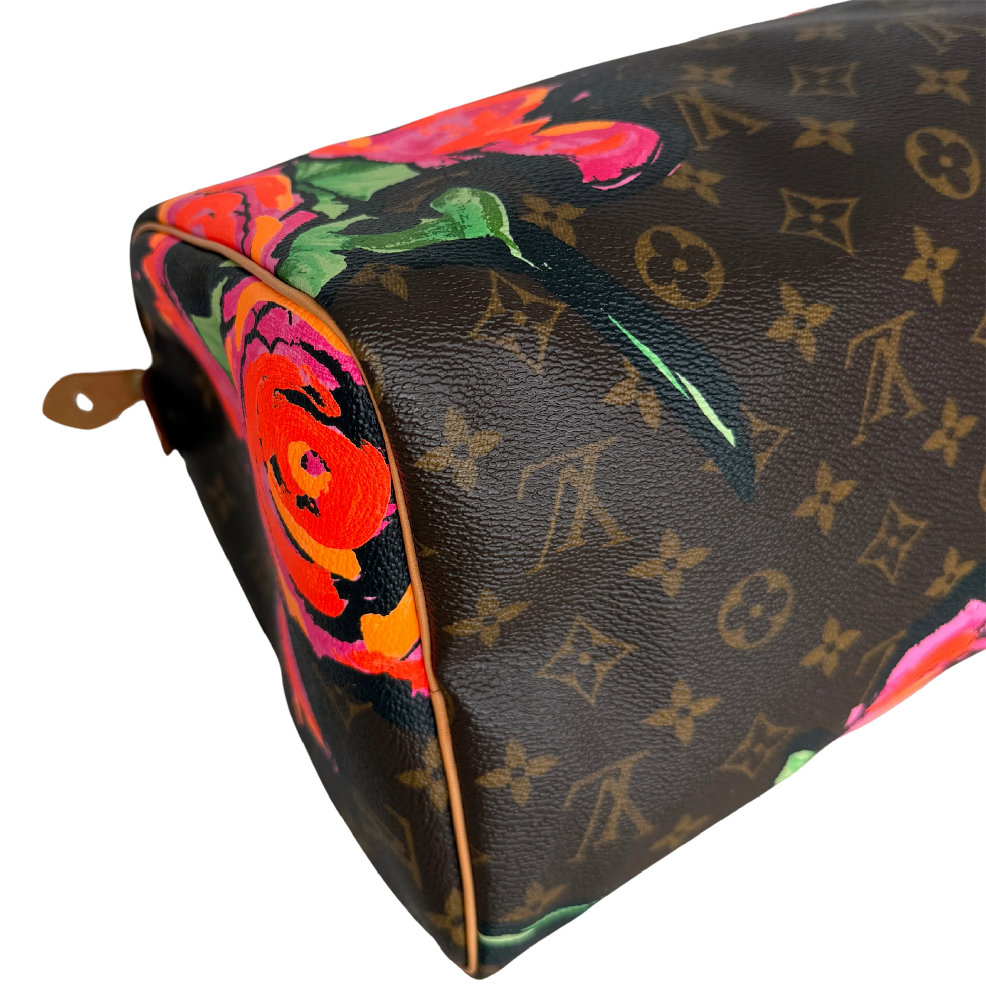 Louis Vuitton Speedy 30 Roses Monogram Canvas  M48610  Braun / neuwertig Louis Vuitton