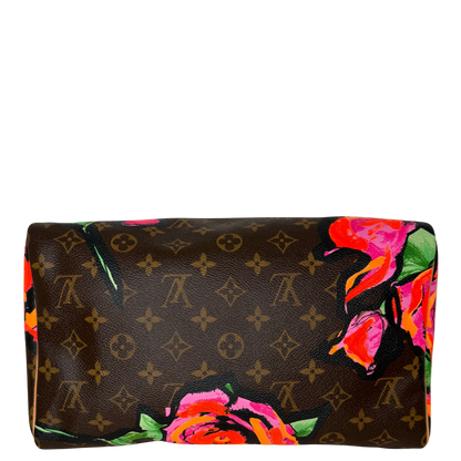 Louis Vuitton Speedy 30 Roses Monogram Canvas  M48610  Braun / neuwertig Louis Vuitton