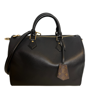 Louis Vuitton Speedy Soft 30 Epi Leder Schwarz Gold