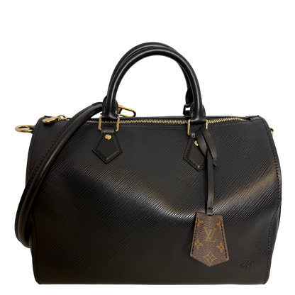 Louis Vuitton Speedy Soft 30 Epi Leder Schwarz Gold