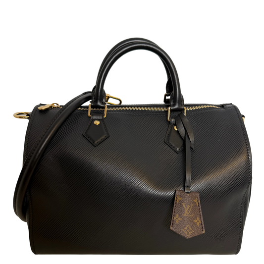 Louis Vuitton Speedy Soft 30 Epi Leder Schwarz Gold
