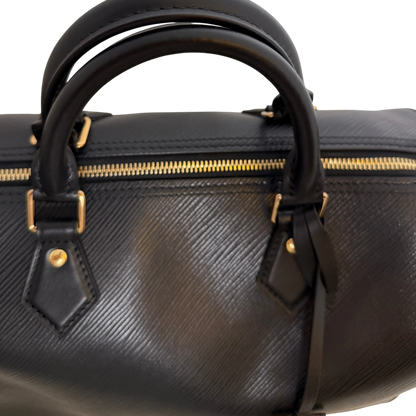 Louis Vuitton Speedy Soft 30 Epi Leder Schwarz Gold