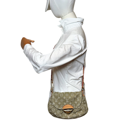 Louis Vuitton Sunset Boulevard Monogram Denim Vert Kaki Grün Gold Louis Vuitton