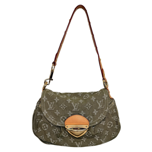 Louis Vuitton Sunset Boulevard Monogram Denim Vert Kaki Grün Gold